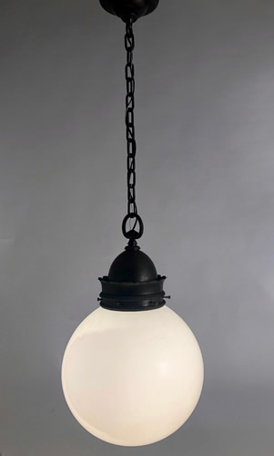 Schoolhouse Opal Ball Pendant Light